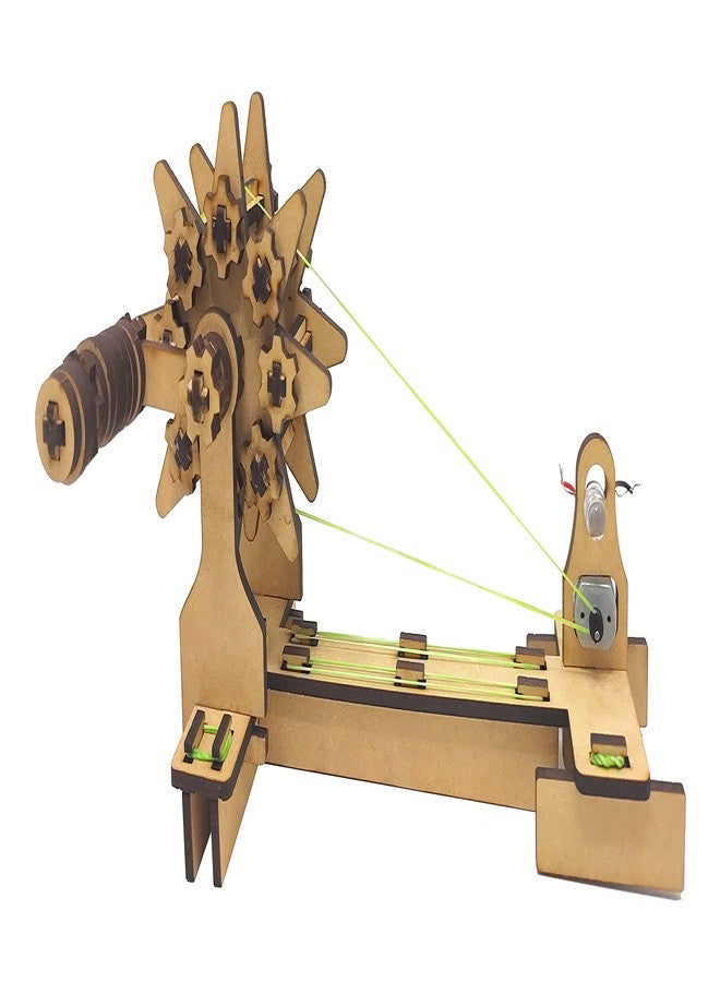 StepsToDo Spinning Wheel Generator Kit |DIY Charkha Generator | Mechanical DC Generator Making Kit | DC Generator Demonstration Model | Science Project Kit - Image 5